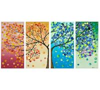 dsdsgog Four Seasons Change Canvas Paintings Home Wall Decor Pictures Modern Landscape Canvas Art Prints Living Room Wall Posters 20x30cmx4 Frameless