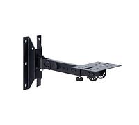 DSeenLeap Audio rack Audio Stand Speaker Wall Mount Bracket Media Equipment Hanger Retractable Speaker Stand Load-bearing 45kg Black Media cabinet