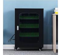 DSeenLeap Cell Phone Charging Stations Mobile Phone Charging Cabinet w/Wheels, USB Rechargeable Cell phone Locker Storage Charging Station, Cell phone Charging Station Lockers, Black (60 slots)