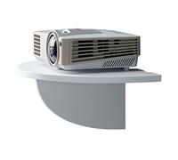 DSeenLeap Projector Mount Projector Mount Stand Projector Stand Bedside Shelf Length 13 to 8.6inch/34 to 22cm No Need to Punch Wood White Ceiling Mount with Tray