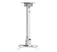 DSeenLeap Projector Mount Projector Mounts From Ceiling Projector Ceiling Mount Extendable Video Projector Wall Mount Bracket with Adjustable Height White Ceiling Mount with Tray