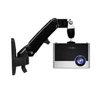 DSeenLeap Projector Mount Universal Gas Spring Gas Strut Tilt Projector Bracket Ceiling Mount Rack Aluminium Alloy 360 ° Rotate Ceiling Mount with Tray