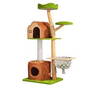 Dsejynxx cat scratcher post Cat Tree, 140cm Cat Tower for Indoor Cats, Cat Climbing Frame with Cat Paw Perches, Cozy Condos, Heart-Shaped Platform,Scratching Posts(Color:b,Size:)