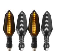 DSEQOPHH Motorcycle Indicators Compatible With SYM For Maxsym 400 400i 600 600i For Max For TL500 For TL508 Motorcycle Left Right Turn Signals Light Flowing Flashing Lights