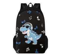 Dserfgiu Dinosaur Backpack for Boys Waterproof Durable School Backpack with Mesh Side Pockets & Adjustable Padded Straps Travel Laptop Backpack for Middle School Field Trip or Summer Camp