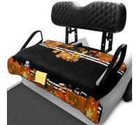 Dserfgiu Golf Cart Seat Towel Maple Leaf Golf Cart Seat Cover with 4 Pockets, Anti-Hot Sport Accessories Non-Slip Durability Skin-Friendly Cushion Suitable for All Weather