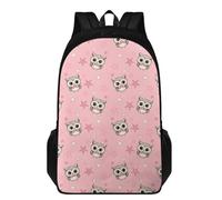 Dserfgiu Owl Backpack for Girls Waterproof Durable School Backpack with Mesh Side Pockets & Adjustable Padded Straps Travel Laptop Backpack for Middle School Field Trip or Summer Camp