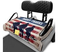 Dserfgiu Seat Covers for Golf Cart Memorial Day Soldier Golf Cart Towel Seat Covers with Front Pockets, Moisture Wicking Sport Accessories Dry Fit Breathable Lightweight Blanket For All Weather