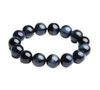 DSESS Bracelets for Women, Beaded Bracelet, Round Beads Bracelet Crystal Stretch Natural Falcon Eye Gemstones 8mm, 10mm, 12mm, 14mm and 16mm