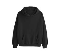 Dsewpaur Camo Fleece Hoodie For Men Women Long Sleeve Drop Shoulder Oversized Hooded Sweatshirt Pullover With Pocket, Black, S