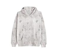 Dsewpaur Camo Fleece Hoodie For Men Women Long Sleeve Drop Shoulder Oversized Hooded Sweatshirt Pullover With Pocket, 12light Grey, XL