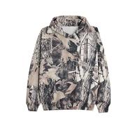 Dsewpaur Camo Fleece Hoodie For Men Women Long Sleeve Drop Shoulder Oversized Hooded Sweatshirt Pullover With Pocket, 03army Green, Medium