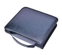 DSFDFDG Bag Stationery PU Storage Large Capacity Case Super Hole Pencil 127/150/184/200 Leather Student Zipper(150 Holes)