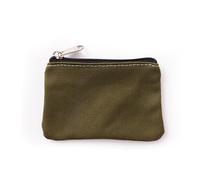 DSFDFDG Canvas Pencil Case 10 pcs DIY Plain Canvas Cotton Bag Pure Zipper Coin Key Bag Money Pocket Women Men Hand-held Coin Purse Small Wallet Kid for Travel DIY Craft School(Khaki)
