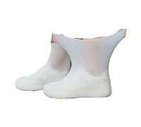 DSFDFDG Waterproof Shoe Covers 3Pairs Reusable Non-slip Rain Boots Waterproof Shoes Covers Rubber Boot For Outdoor Use Gear Household(White,L (41-47))