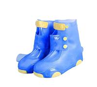 DSFDFDG Waterproof Shoe Covers Waterproof Covers Silicone Overshoes Boots Protectors Portable Snow Rubber Protects Foot Rain For Boy Girl(Blue,M)