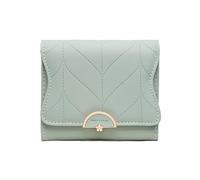 DSFDFDG Women's Short Purse PU Soft Hardware Buckle Simple Trend Large Capacity Handbag Pu(Green)
