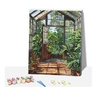 DSFEFV Paint by Numbers Kit for Adults,DIY Easy Painting Kits on Canvas with Wooden Framed, Small Color by Numbers Acrylic,Adult Paint by Number for Gifts,Home Wall Decor (Vegetation)