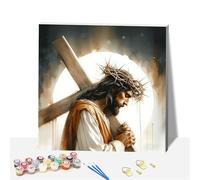 DSFEFV Paint by Numbers Kit for Adults,DIY Easy Painting Kits on Canvas with Wooden Framed, Small Color by Numbers Acrylic,Adult Paint by Number for Gifts,Home Wall Decor (man)