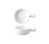 DSFHKUYB French Onion Soup Bowls With Handles Porcelain Bowls for Soup Cereal chili beef stew,White