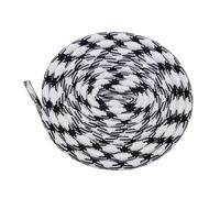 DSFIHJO 2 pair Replacement Laces For Hiking Shoes 4.5mm Textured Round Polyester Cord Non-Slip Shoelaces & Hoodie Drawstrings In Bulk(5246 White Black,60cm)