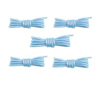 DSFIHJO 5pair Round Glitter White Colorful Lurex Shoelaces Trendy Bright Shoelaces Sneaker White Casual Sports Leather running Laces(Colorful Blu,180 cm)