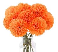 DSFIHJO Autumn Artificial Flowers 12/24Pcs Hydrangea Chrysanthemum For Home Decor Bouquet Bridal Wedding(24PCS)
