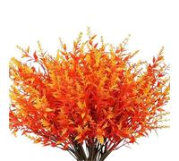 DSFIHJO Autumn Artificial Flowers 4 Bundles Of Outdoor, For Christmas Decoration(Fall colors)