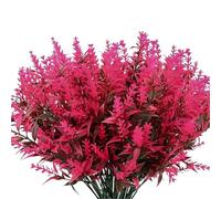 DSFIHJO Autumn Artificial Flowers 4 Bundles Of Outdoor, For Christmas Decoration(Rose red)