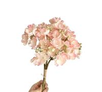 DSFIHJO Autumn Artificial Flowers 4PC/Bundle Fake Jasmine Bouquet For Home Hotel Wedding Dining Table Vase Decor(Light pink)