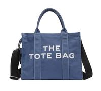 DSFIHJO Beach Tote Bag Tote Bag Jute Bags Burlap Reusable Beach Shopping Grocery with Handle Large Capacity Travel Storage for Holiday(Blue)