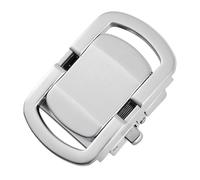 DSFIHJO Belt Buckle 2pcs Fashion Belt Buckle for Men Hard Zinc Alloy Automatic Business Suit 36cm Trousers Gifts Male(Silver)