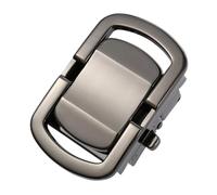 DSFIHJO Belt Buckle 2pcs Fashion Belt Buckle for Men Hard Zinc Alloy Automatic Business Suit 36cm Trousers Gifts Male(Gray)
