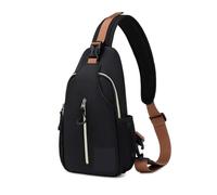 DSFIHJO Chest Bag Men's Adjustable Chest Bag, Waterproof And Portable Shoulder And Crossbody, Very Suitable For Travel And Outdoor Sports(Black)