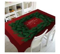 DSFIHJO Christmas Table Cloth Christmas Snowman Polyester Rectangle Tablecloth Party Decoration Waterproof Dining Table Navidad Decorations(07,85x85cm 33x33inch)