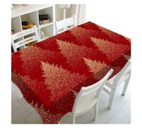 DSFIHJO Christmas Table Cloth Christmas Snowman Polyester Rectangle Tablecloth Party Decoration Waterproof Dining Table(08,85x85cm 33x33inch)