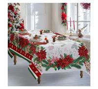 DSFIHJO Christmas Table Cloth Christmas Snowman Polyester Rectangle Tablecloth Party Decoration Waterproof Dining Table Navidad Decorations(05,85x85cm 33x33inch)