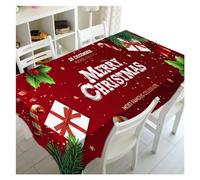 DSFIHJO Christmas Table Cloth Christmas Snowman Polyester Rectangle Tablecloth Party Decoration Waterproof Dining Table Navidad Decorations(11,85x85cm 33x33inch)