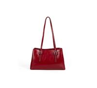 DSFIHJO Commuter Tote Bag Wax Leather Tote Bag Large Capaci Commuter Simple oulder Women Autumn Winter for Office(Red)