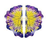 DSFIHJO Dance Butterfly 20/30cm Fan Simulated Silk Gradient Women Classical Folk Dance Prop Folded Fan Yangge Dance Fans(Fan bone31 length302)