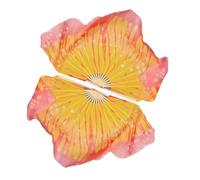 DSFIHJO Dance Butterfly 20/30cm Fan Simulated Silk Gradient Women Classical Folk Dance Prop Folded Fan Yangge Dance Fans(Fan bone31 length 30)