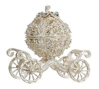 DSFIHJO Enamel jewelry box Jewelry Box Rhinestone Crystal Pumpkin Trinket Cinderella Carriage Chests Creative Ornament Bags Accessories Vintage jewellery box