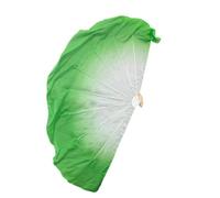 DSFIHJO Long Belly Dance Fan Veils Chiffon Big Fan Veil Dance Props Fishbone Foldable Handle Dancing(Color 19,2PCS)