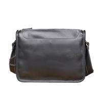 DSFIHJO Mens messenger bag Classic Vintage Leather Crossbody Bag, Made From First-Layer Horse Cowhide Leather messenger bag men(Black)