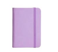 DSFIHJO Mini notebook A7 Mini Notebook Portable Leather Student Pocket Book Notepad Diary Planner Agenda Cover Memo Pad Office(Purple A7)