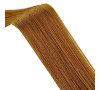 DSFIHJO String Curtain 300x200cm Thread Curtains Screen Ribbon String Divider Blind for Living Room Door Wall Window Panel Tassel Curtain for Doorway(Gold,300x200cm)