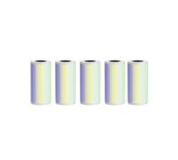 DSFIHJO thermal paper 57MM Rolls Thermal Paper Self-adhesive Printing Label Papers Sticker For Pocket Mini Printer(5p 15mm Color Sticky)