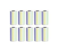 DSFIHJO thermal paper 57MM Rolls Thermal Paper Self-adhesive Printing Label Papers Sticker For Pocket Mini Printer(10P15mm Color Sticky)