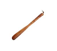 DSFIHJO Wooden Shoe Horn Easy On Off Long Handle Hanging Loop Without Bending Over Shoe Horn For Seniors Pregnant Women(-B-32cm)