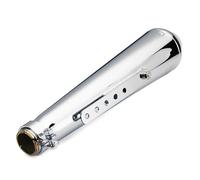 dsfik For Cb400ss CG125 Universal Motorcycle Exhaust Muffler Pipe Modified Tail System Motorcycle Exhaust Pipe(Chrome)